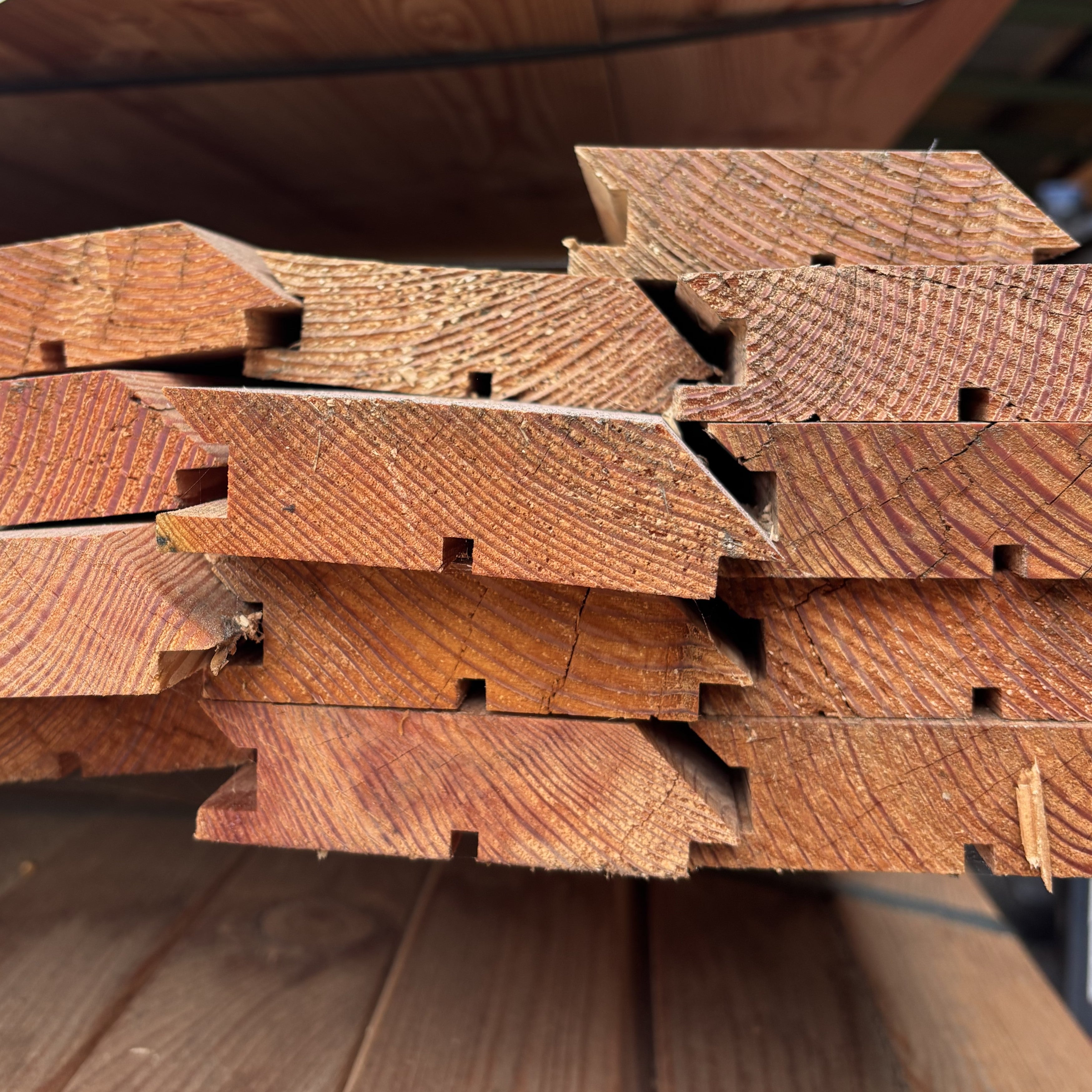 Rhombusfassade Lärche 24x95x5000 mm