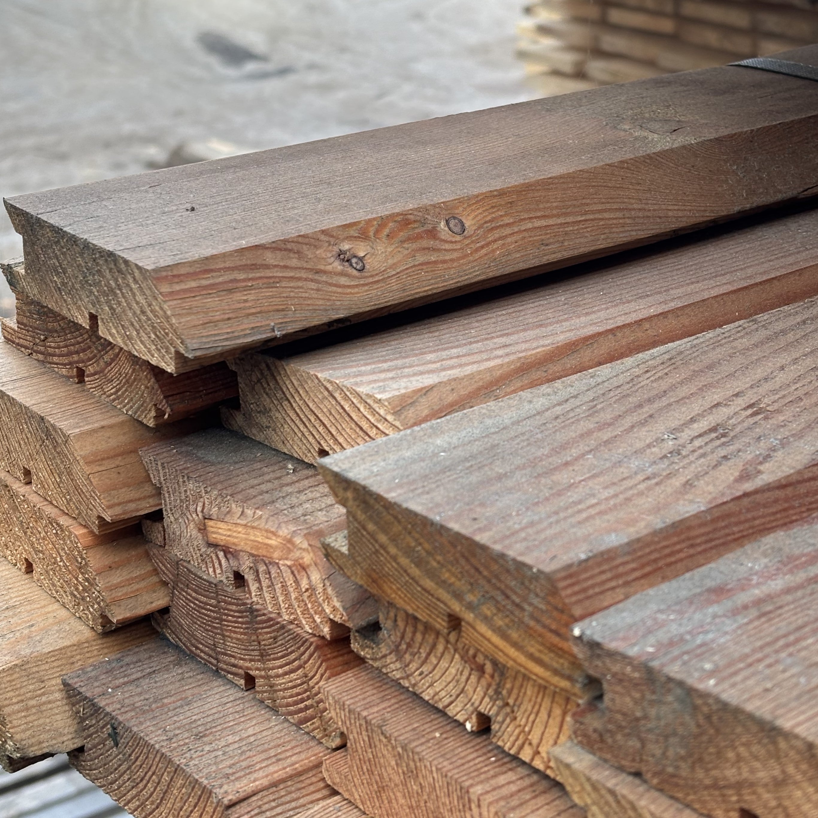 Rhombusfassade Lärche 24x95x5000 mm